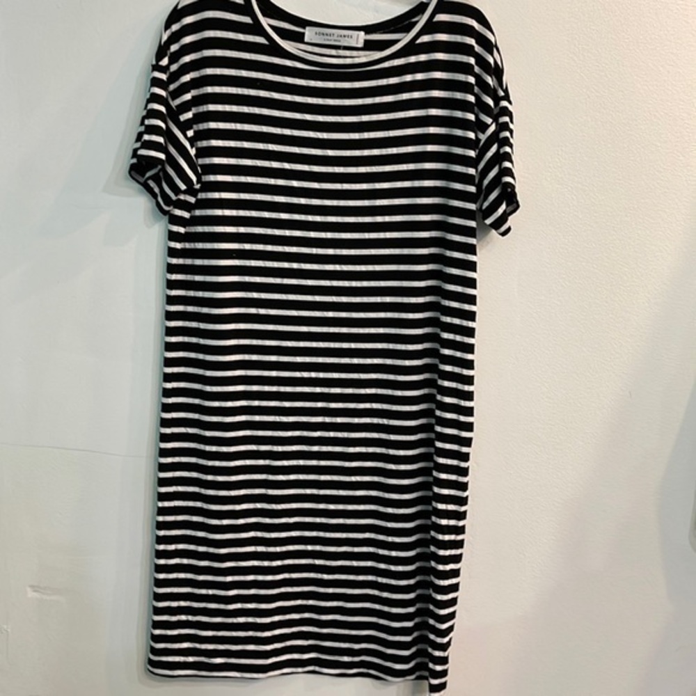 Sonnet James Summer black and white stripes Dress Size S